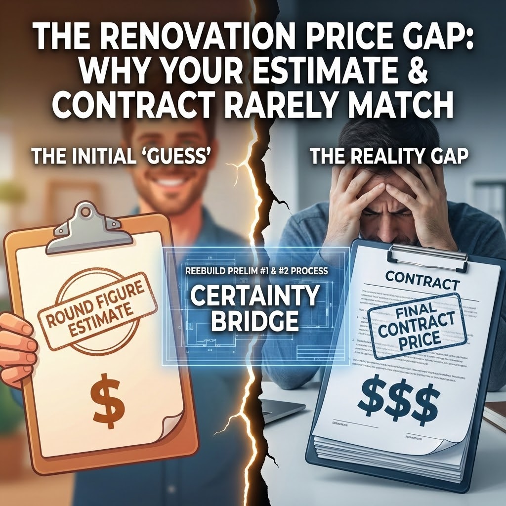The "Price Gap": Why Your Renovation Concept Estimate and Your Final Contract Rarely Match